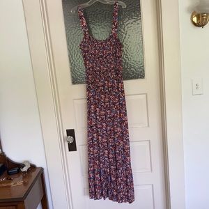 Universal Thread Floral Maxi Dress with Smocking